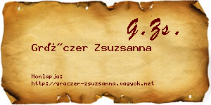 Gráczer Zsuzsanna névjegykártya